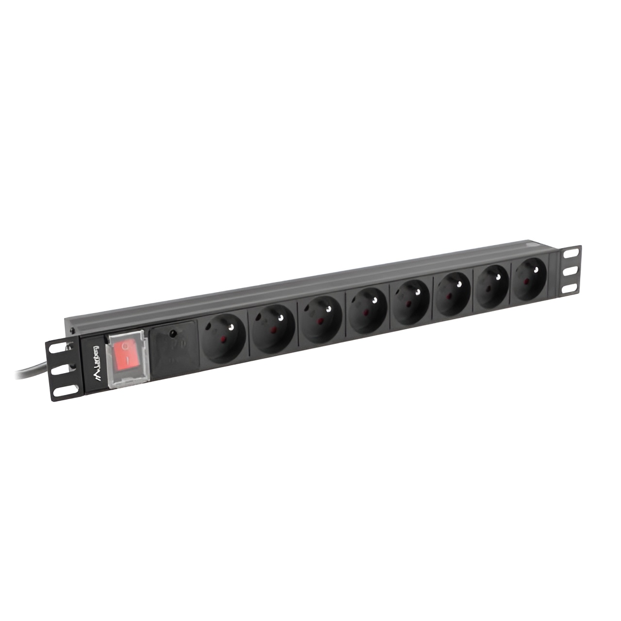 Lanberg power strip pdu rack 19" (1u, 16a, 8x 230v pl, 2m)