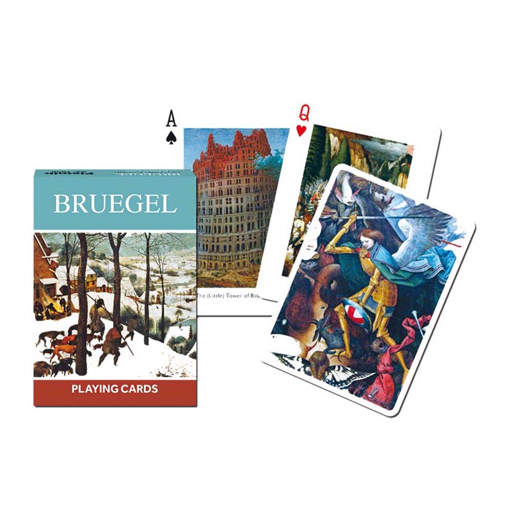 Piatnik Baraja de poker de 55 cartas Pieter Bruegel el Viejo Artista flamenco Arte Cuadros Pinturas Juego mesa Jugar Adultos Colección Coleccionable Poquer