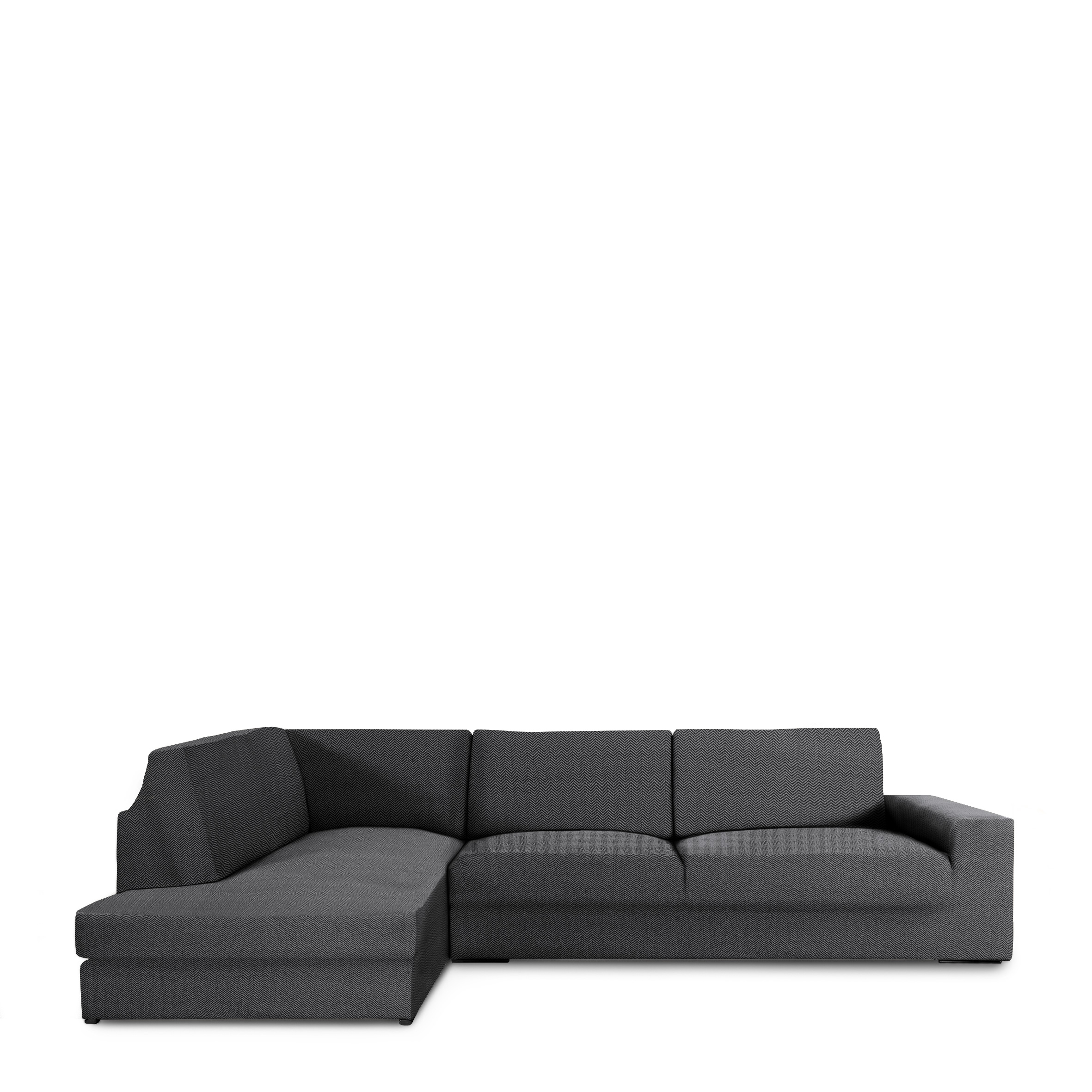Fundas de sofa chaise longue con respaldo premium jaz izquierda (Mirando de frente) c/16, Tamaño izquierda, 170x310x110cm, Fábricada en España