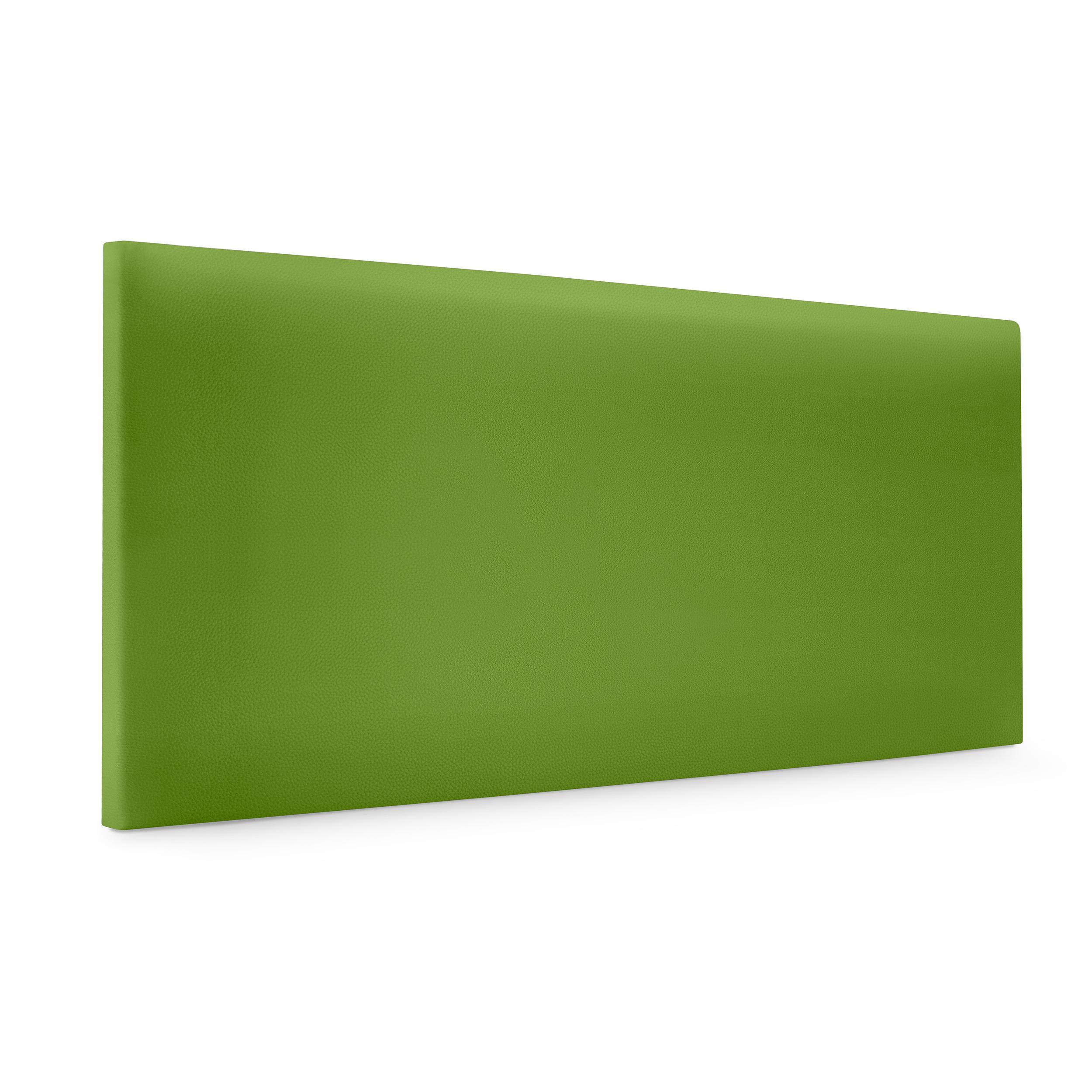 DHOME Cabecero de Polipiel o Tela AQUALINE Liso Cabeceros Cabezal Tapizado Cama Lujo (Verde Polipiel)