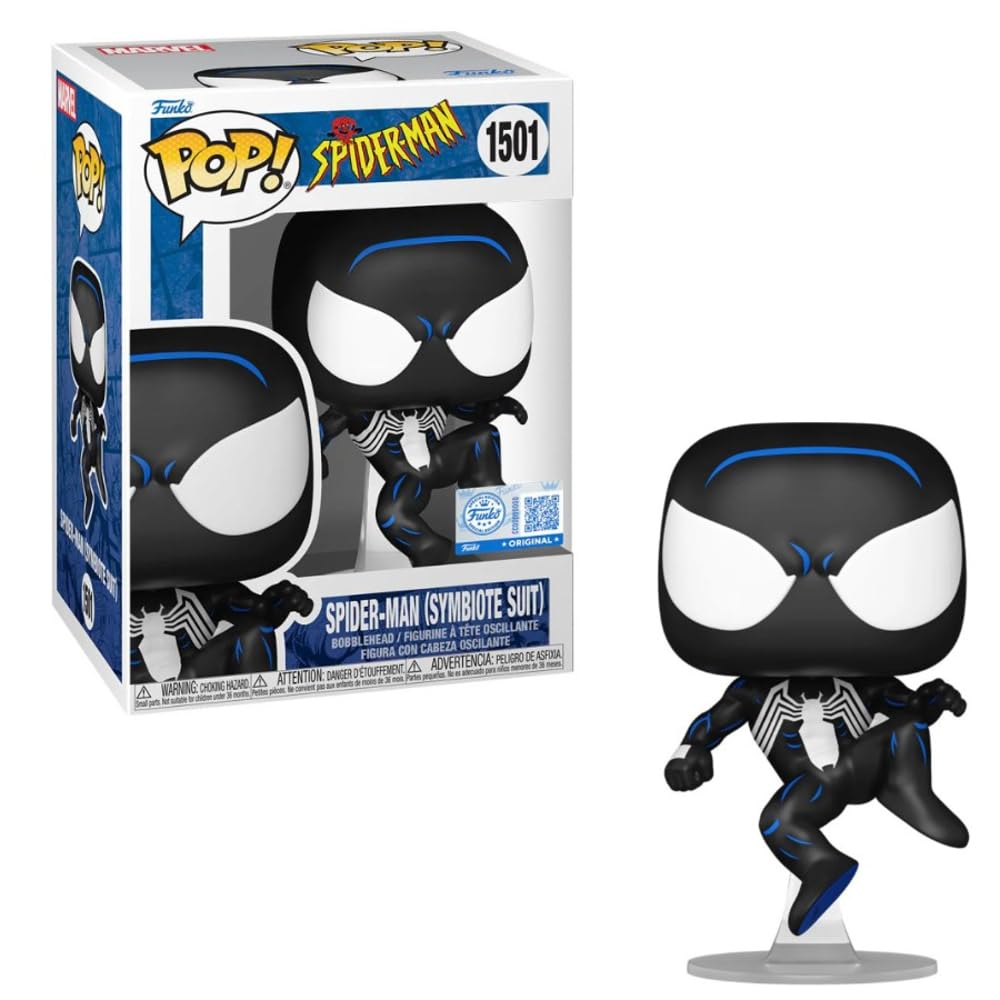 FUNKO POP! Figura oficial de Spider-Man de Spider-Man - Traje negro de Spider-Man