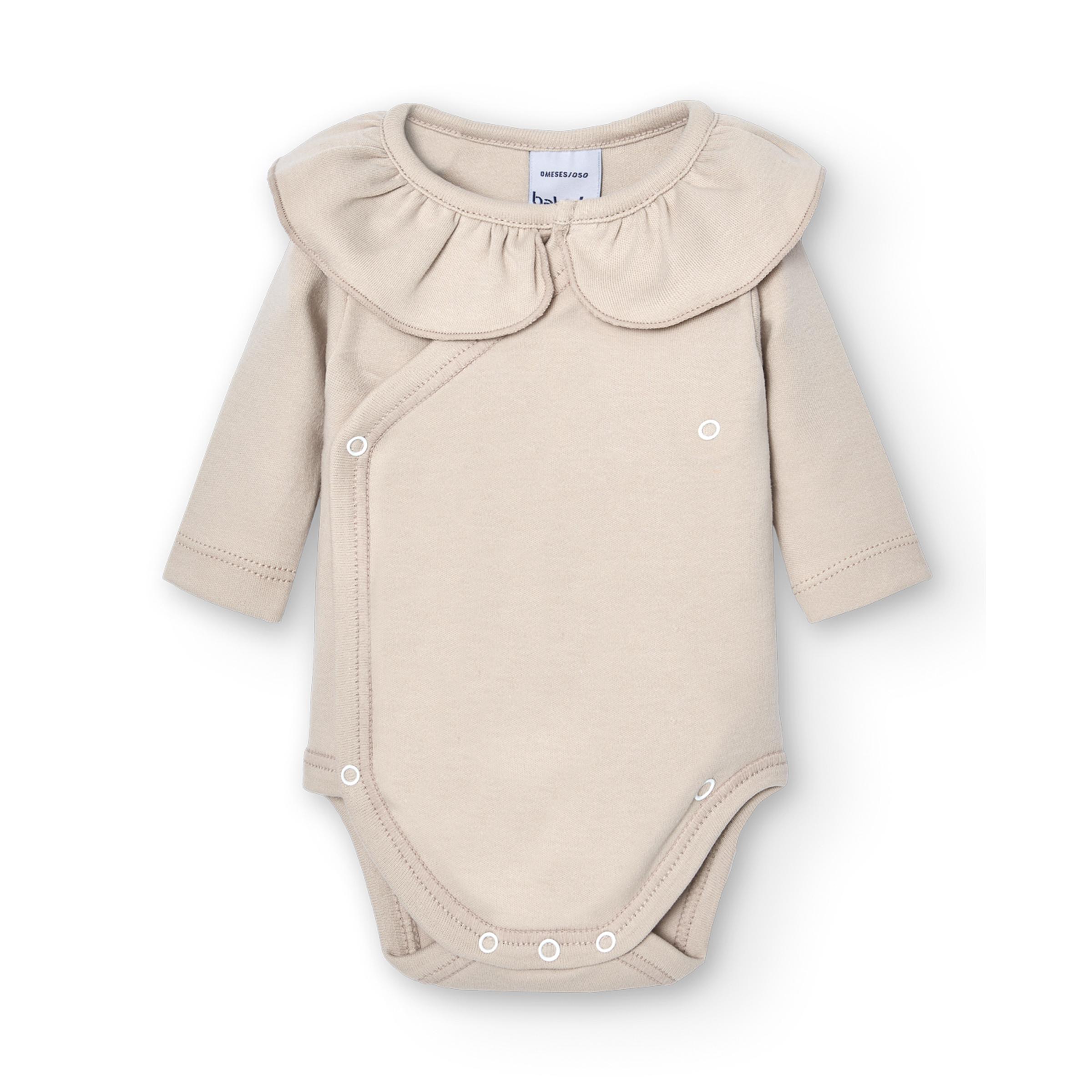 Basicos Babidu pack de 2 bodys cruzado cuello volante