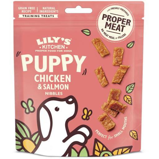 Lily's Kitchen  Premios para Cachorro de Pollo y Salmón  Chuches para Perros