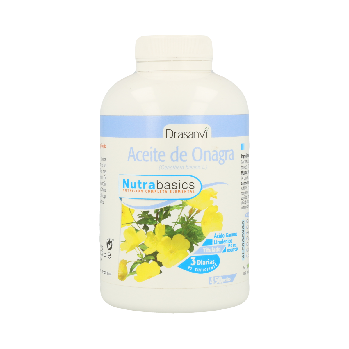 Aceite de Onagra 450 perlas de 705mg Drasanvi