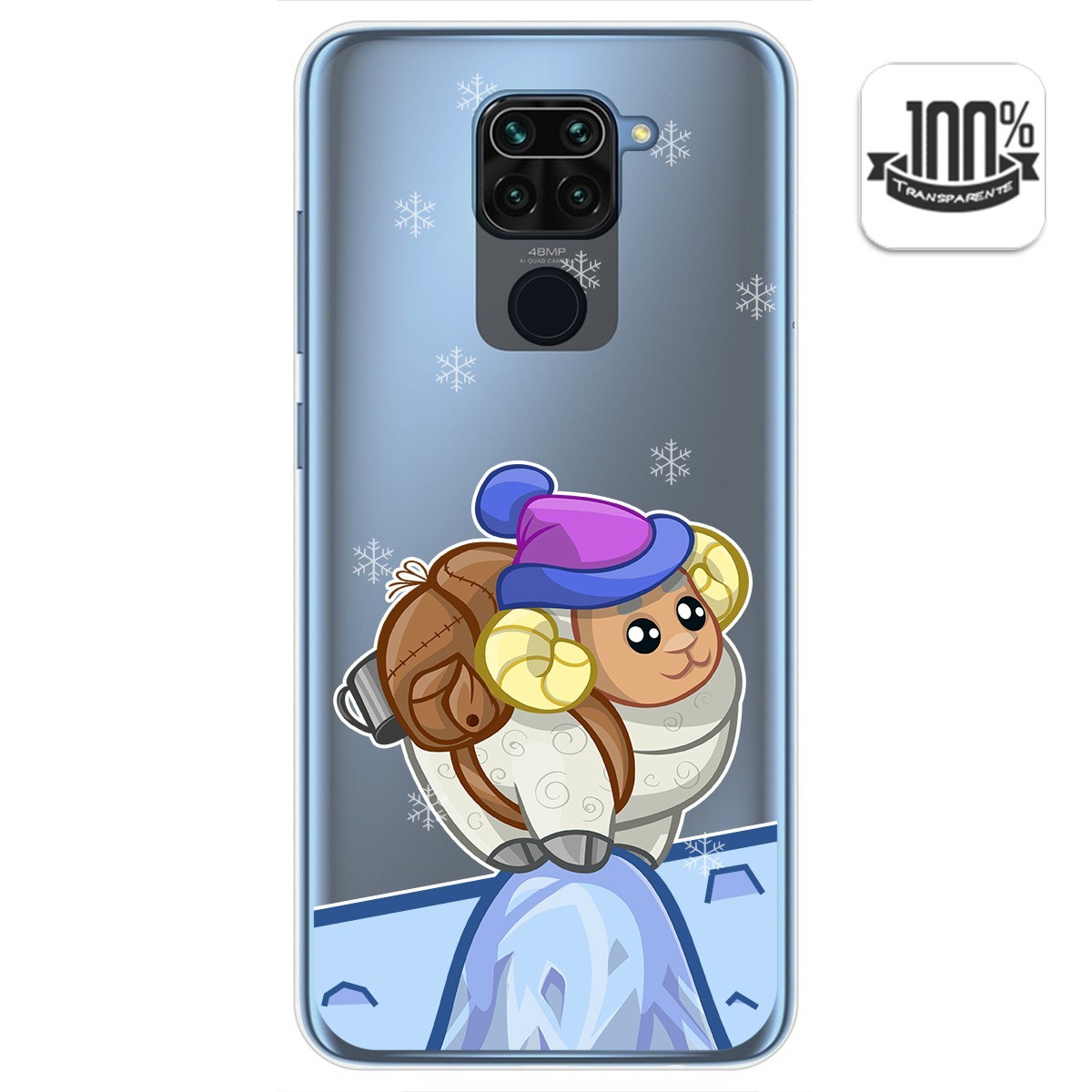 Tumundosmartphone Funda Gel Transparente Xiaomi Redmi Note 9 Diseño Cabra
