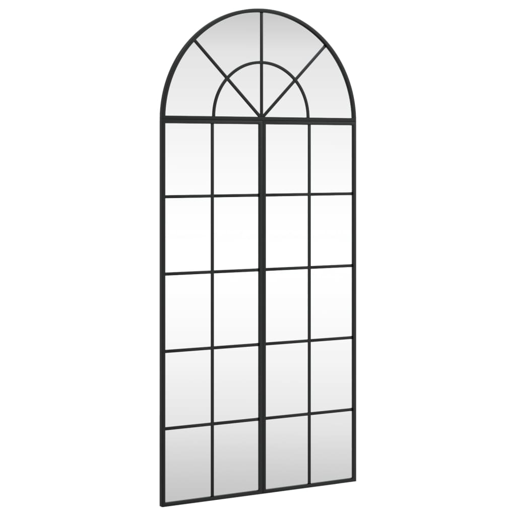 vidaXL Espejo de Pared Arco Decoración de Pared para Salón Pasillo Hierro Negro Dimensiones 60 x 70 cm,  60 x 90 cm,  80 x 80 cm y mas