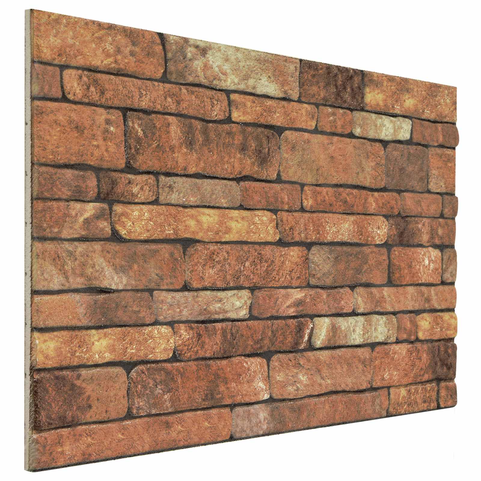 vidaXL Paneles de pared 10 pcs 100 x 50 cm Espuma EPS Multicolor