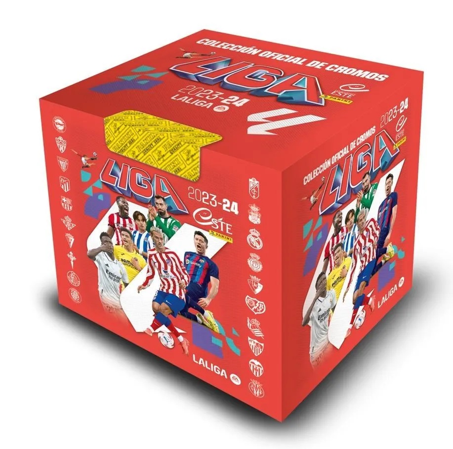 Panini Pegatinas Para La Liga Este 2023-2024 - Colección Oficial de Cromos  (Caja de 50 Sobres) - - Cuarta Edición