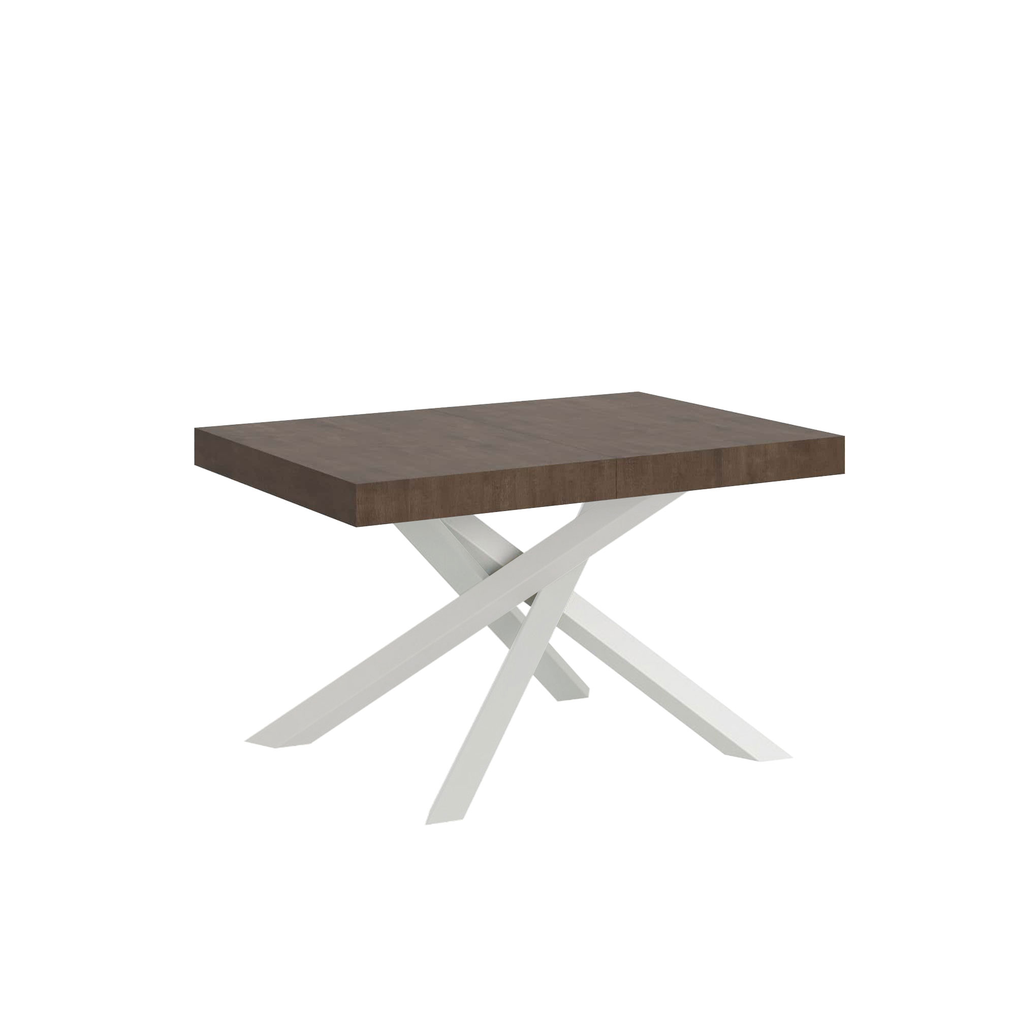 Mesa extensible 90x120/380 cm Volantis estructura nogal blanco - Itamoby