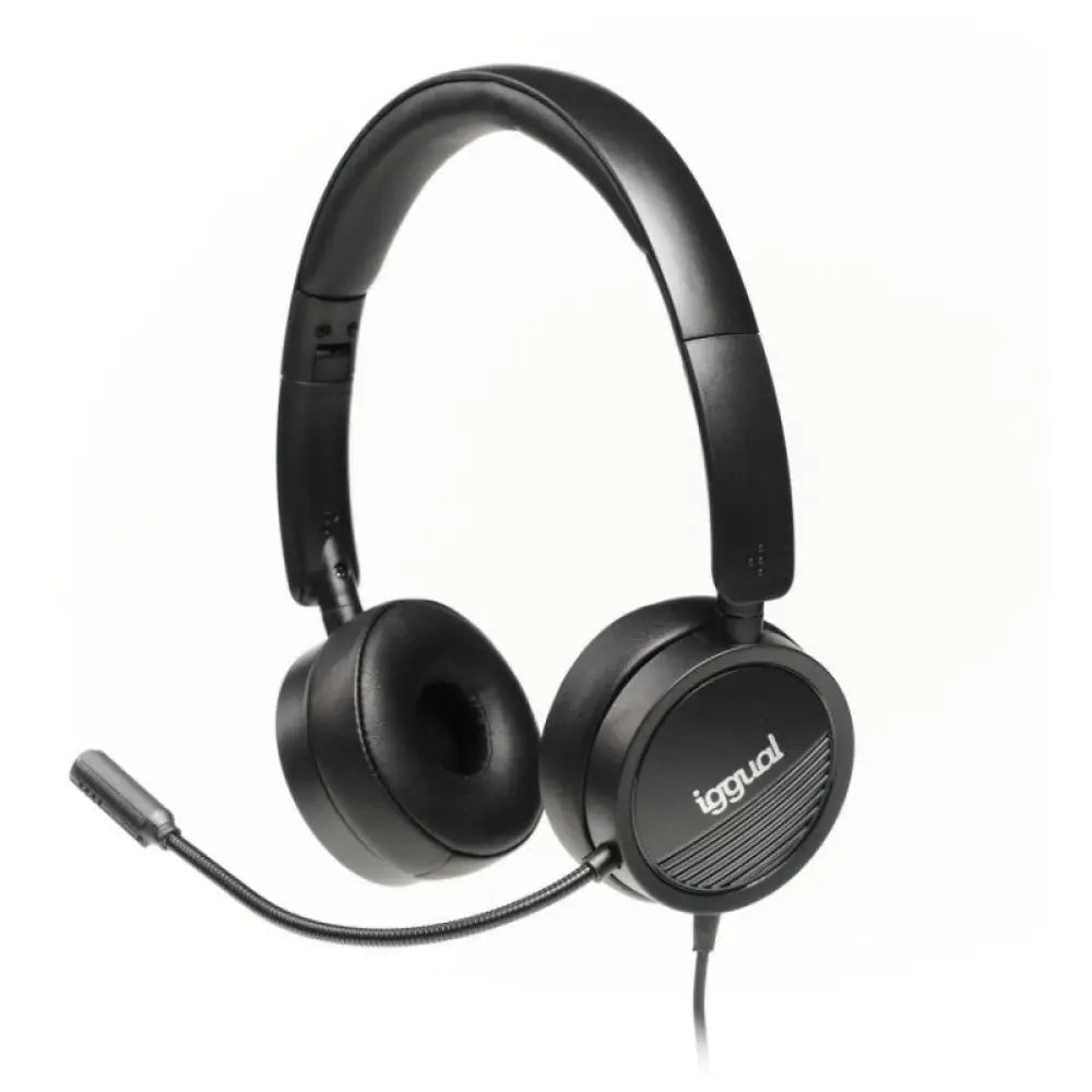 Iggual Dual Tech Auriculares con Micrófono Negros