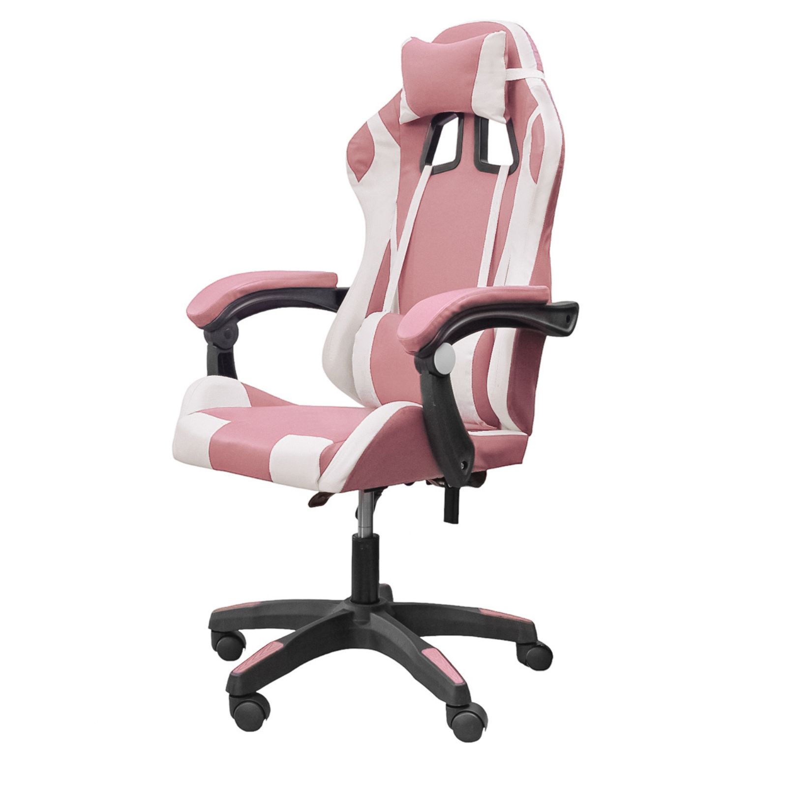 DASCK Silla Gaming, Silla de Oficina con Reposacabezas y Respaldo Ajustable, Ergonómica con Soporte Lumbar, Altura Ajustable