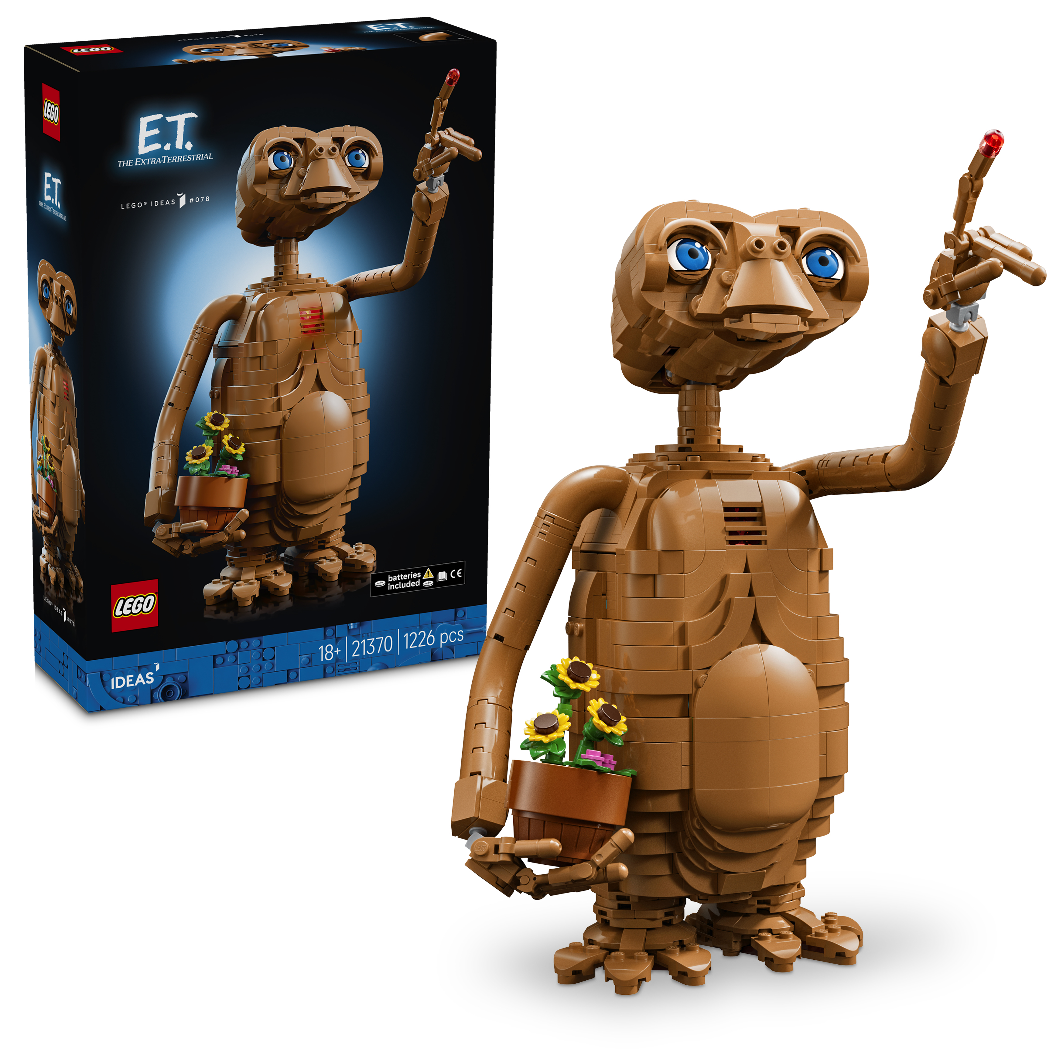 LEGO® 21370 Ideas E.T. the Extra-Terrestrial – Figura – Set de Construcción para Adultos