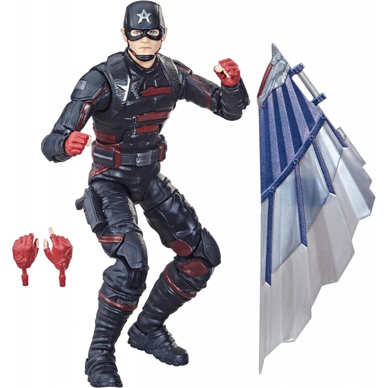 Figura U.S. Agent Marvel Legends Falcon & Winter Soldier con Build-A-Figure Articulada 15 cms