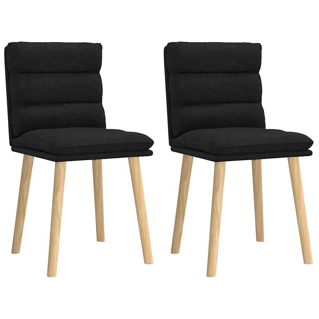 vidaXL Sillas de comedor 2 unidades tela gris en color Taupé/Azul vaquero/Negro y más | cómodas modernas ergonómicas para comedor cocina salón hogar