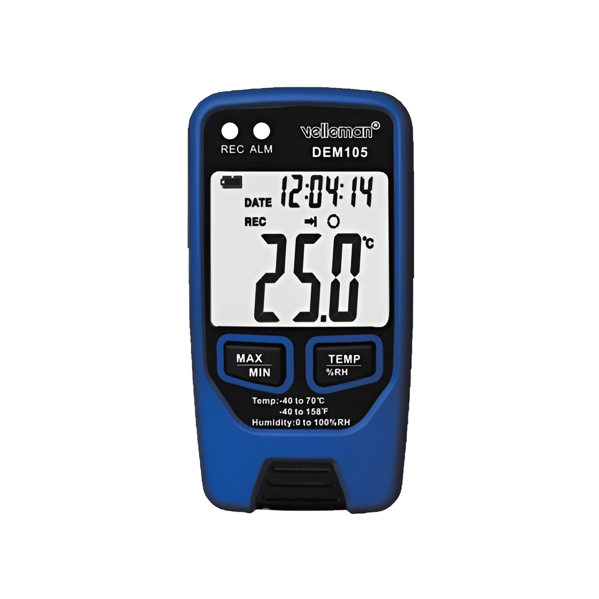 Registrador de Datos Velleman para Temperatura y Humedad con USB y Pantalla LCD