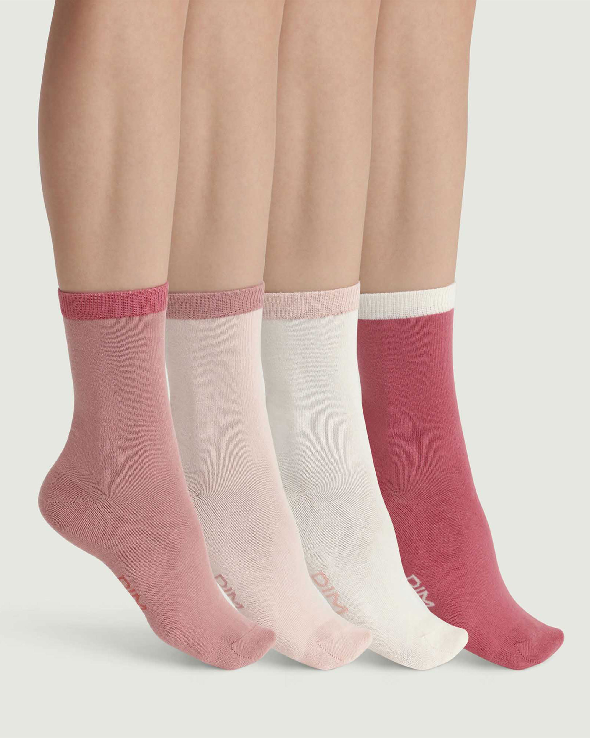 Pack de 4 calcetines altos de mujer