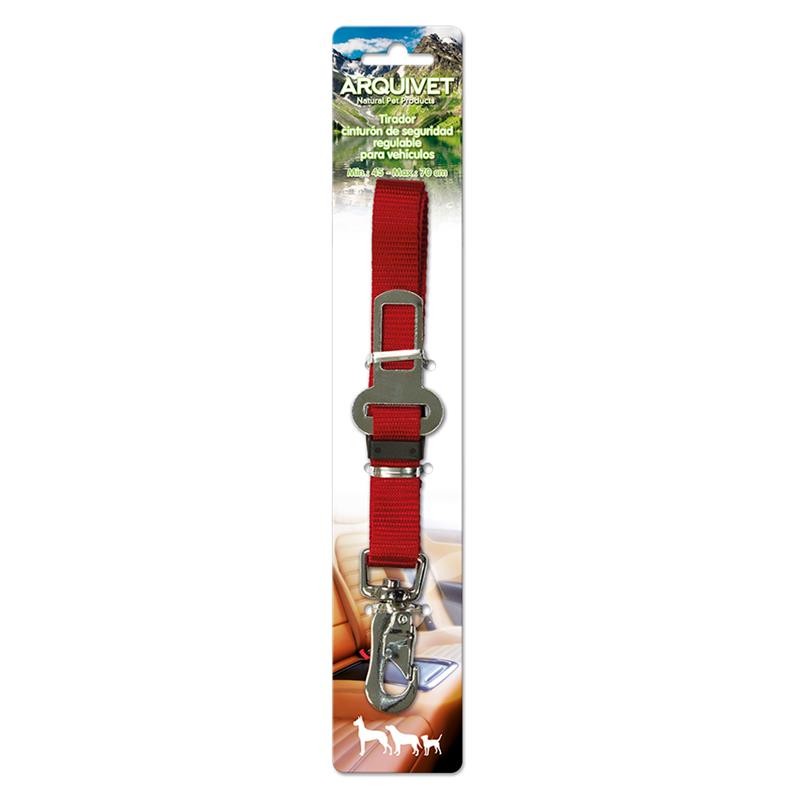 Cinturón de Seguridad para Perros Regulable - Anclaje Resistente - Accesorio para Transportar Mascotas en Coche Arquivet