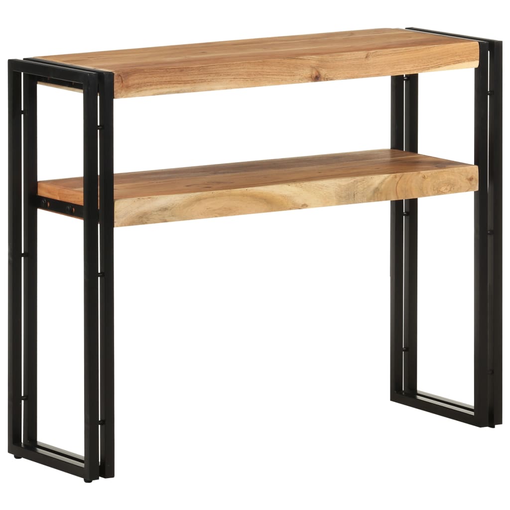 Vidaxl Mesa Consola de Madera Maciza de Acacia 90 X 30 X 75 Cm