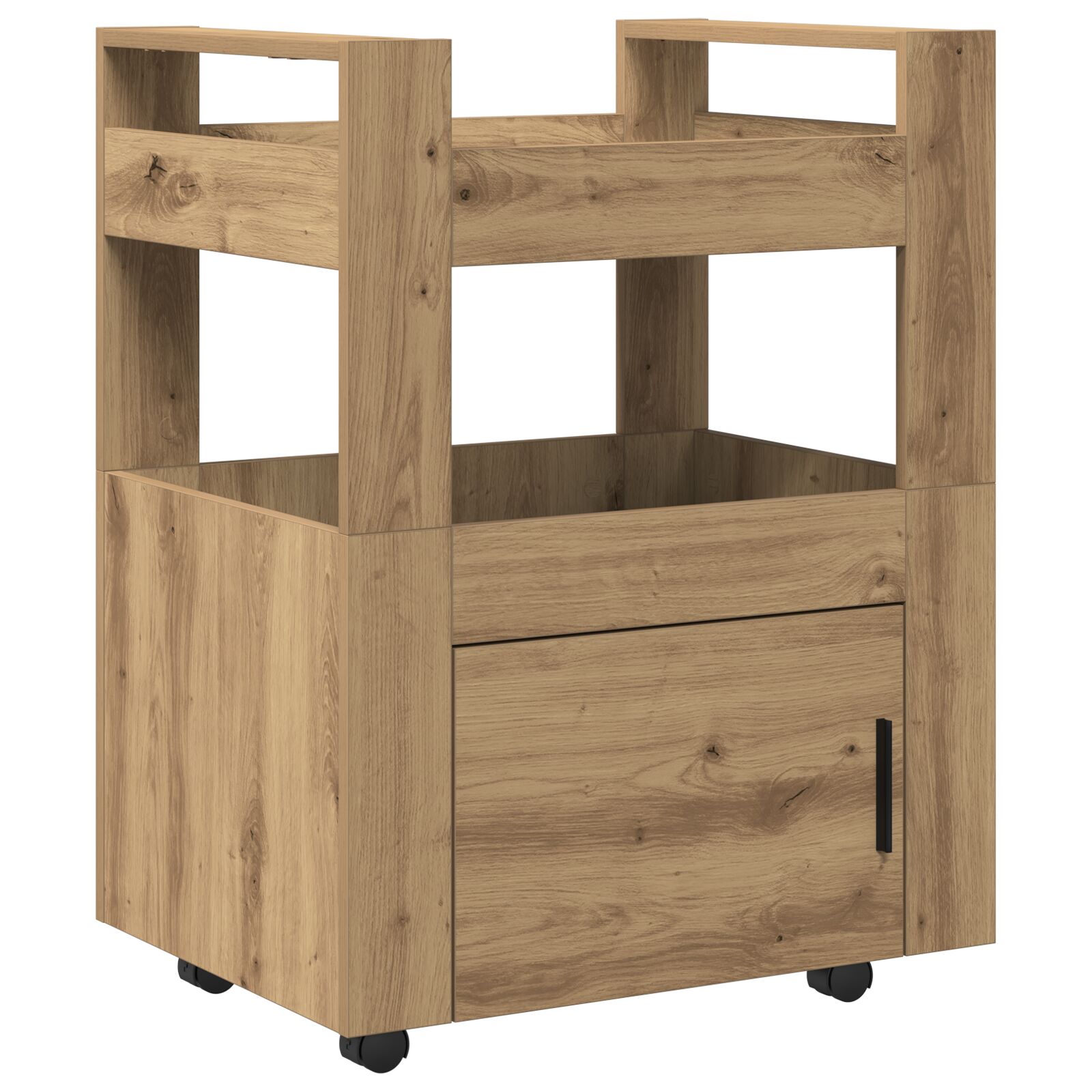 Carro de Cocina vidaXL Roble Artisan 60x45x80 cm Madera Elaborada