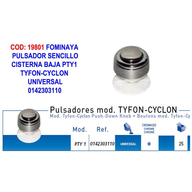Fominaya pulsador simple universal pty1 tyfon-cycl 0142303110