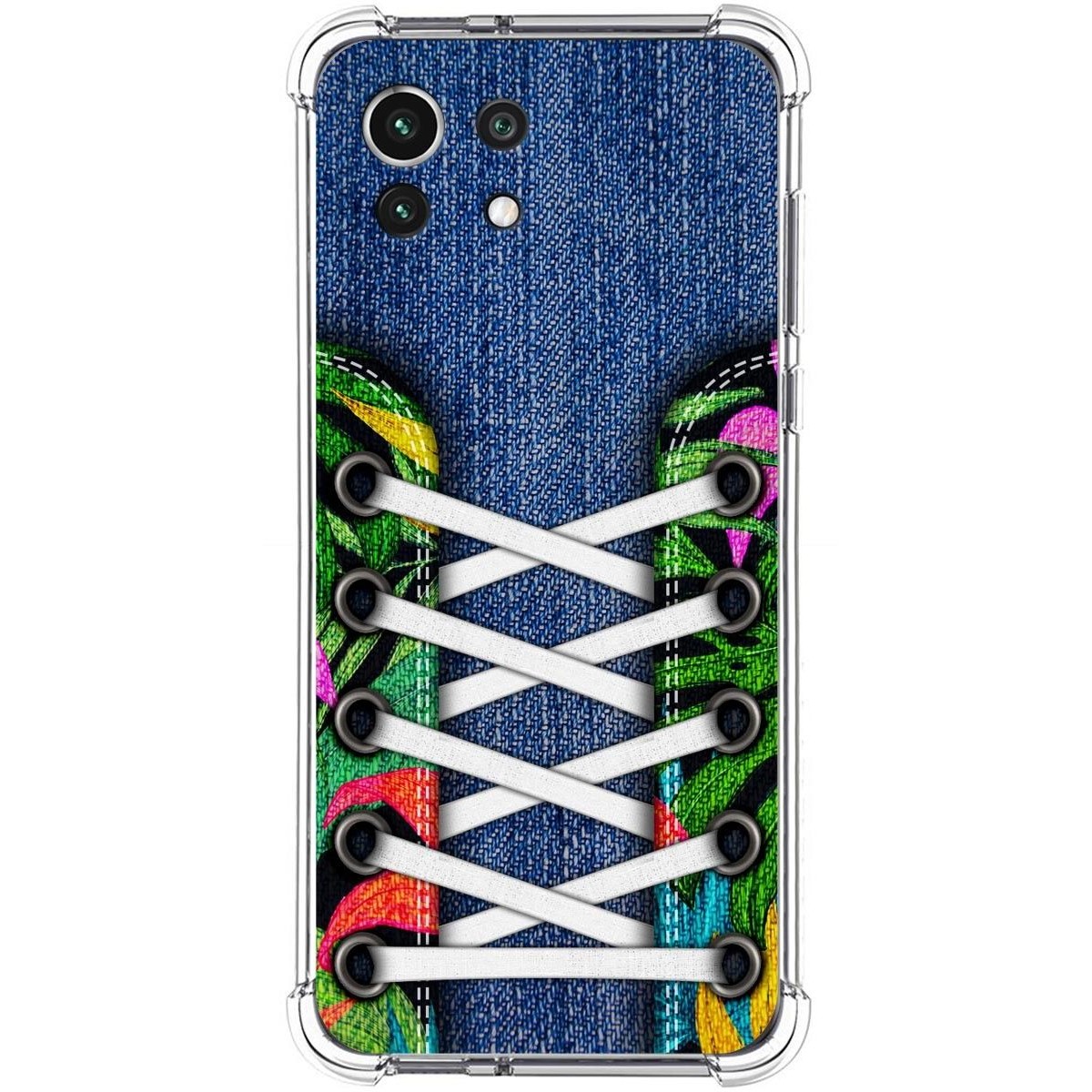 Tumundosmartphone Funda Silicona Antigolpes para Xiaomi Mi 11 Lite 4G / 5G / 5G NE diseño Zapatillas 13 Dibujos