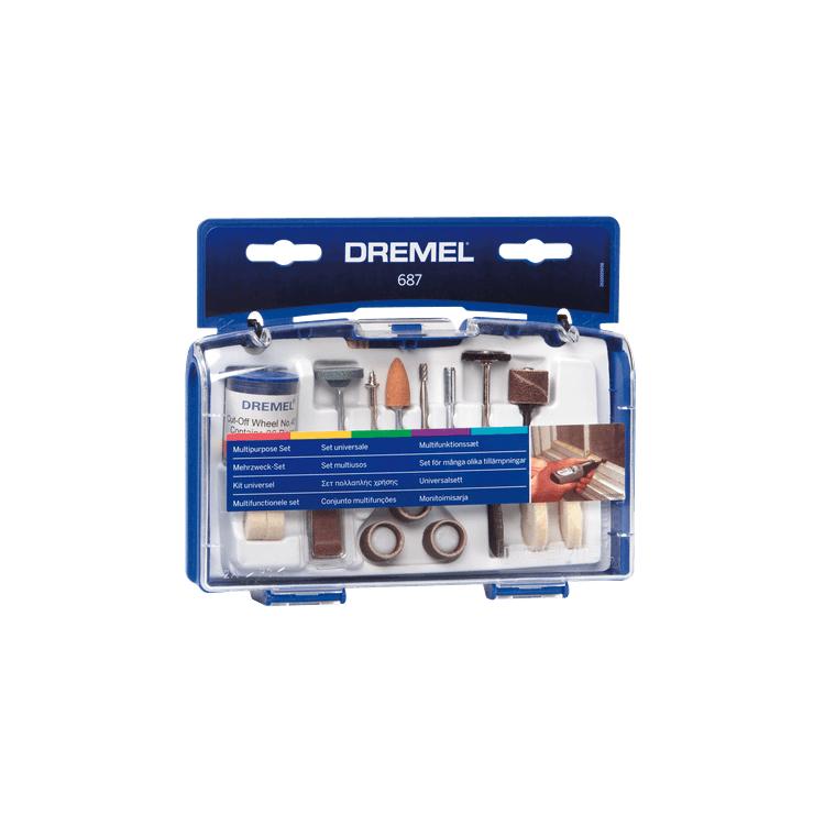 DREMEL® Kit Esencial Multiusos 687 para Cortar, Tallar, Lijar, Pulir y Amolar