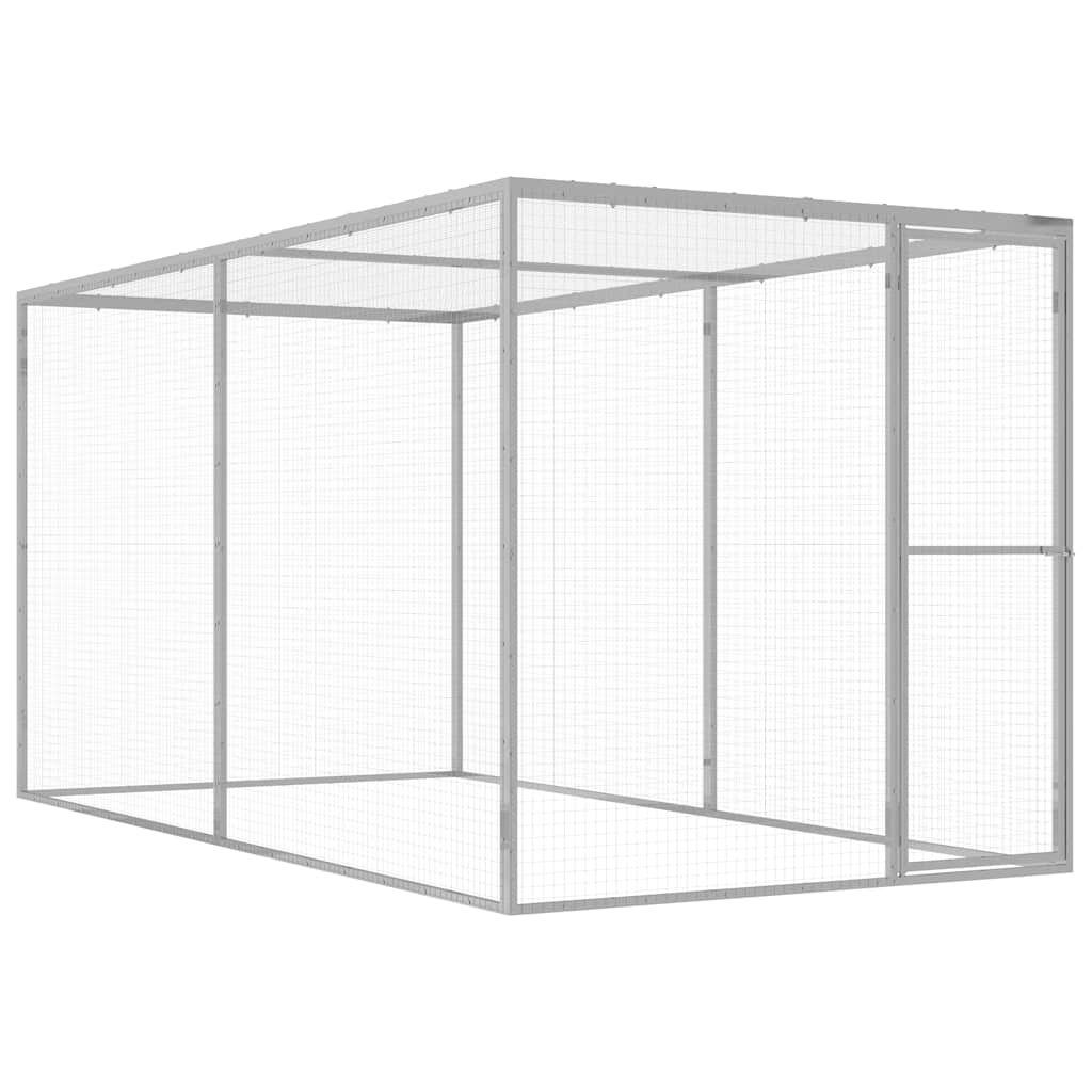vidaXL Jaula para Gatos Acero Galvanizado Mascotas Jardín Patio Multitamaño