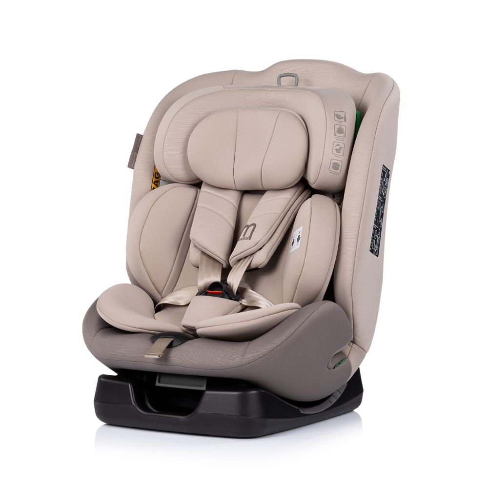 Silla de Auto Convertible MONDIAL i-Size 40-150 cm para Niños de Nacimiento a 12 Años con Arnés de 5 Puntos y Reposacabezas Ajustable