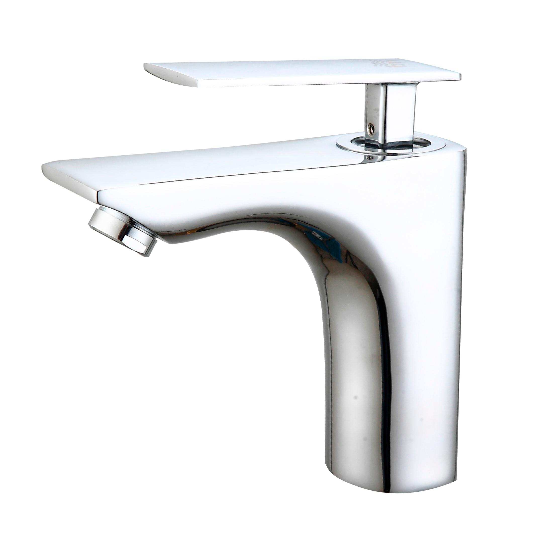 DP GRIFERÍA Grifo Lavabo Monomando Serie Amur Base de Latón Cartucho de Discos Cerámicos 35mm S/F Acabado Cromo - Diseño Elegante