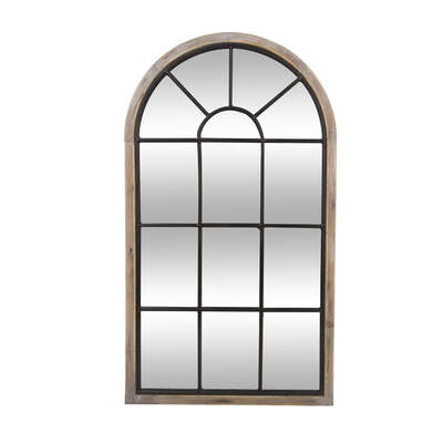 factory cuadros - Espejo de metal negro ventana Zack