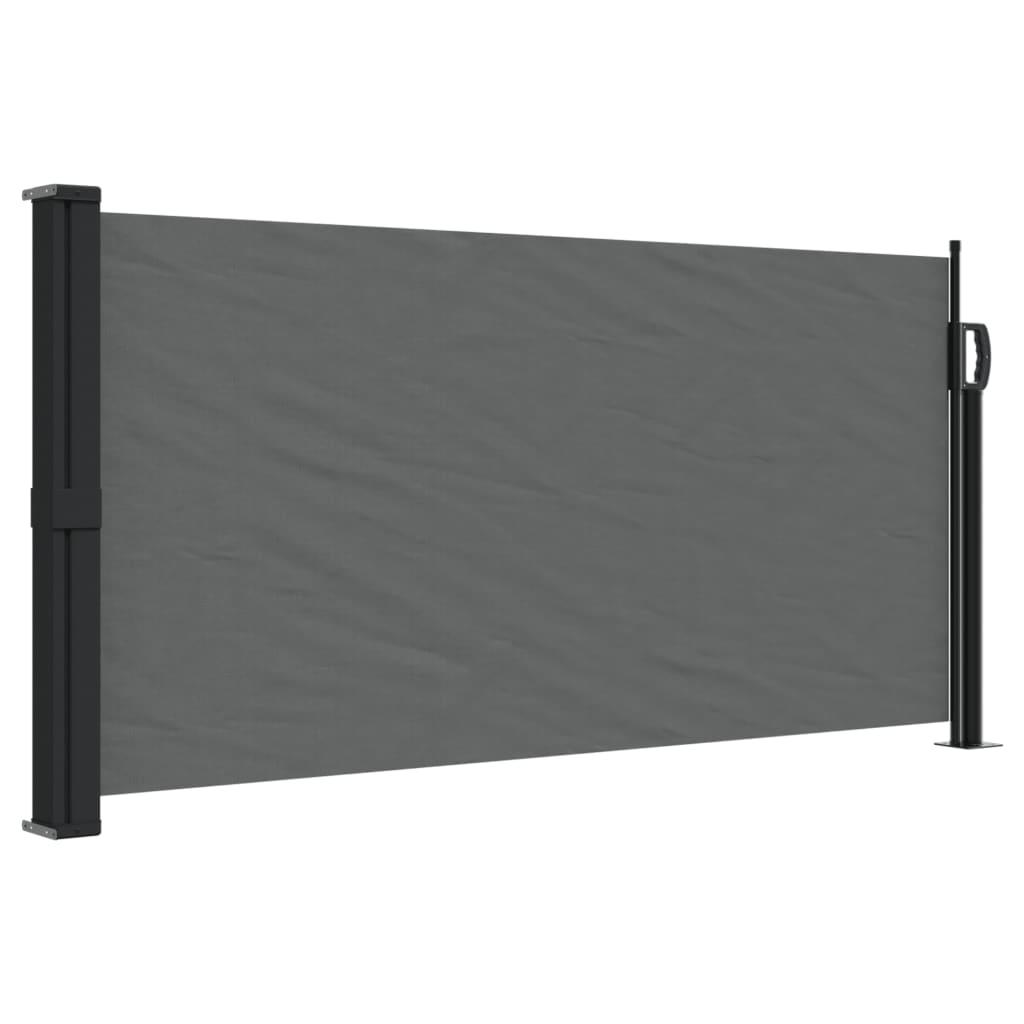 vidaXL Toldo lateral retráctil 100x500 cm Color Negro, Crema, Azul