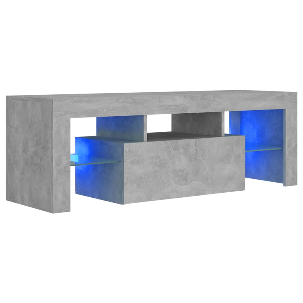 vidaXL Mueble de TV con luces LED 120x35x40 cm, Mueble de Salon, Mueble TV, Mueble TV salon, Mesa de TV, Mueble tele