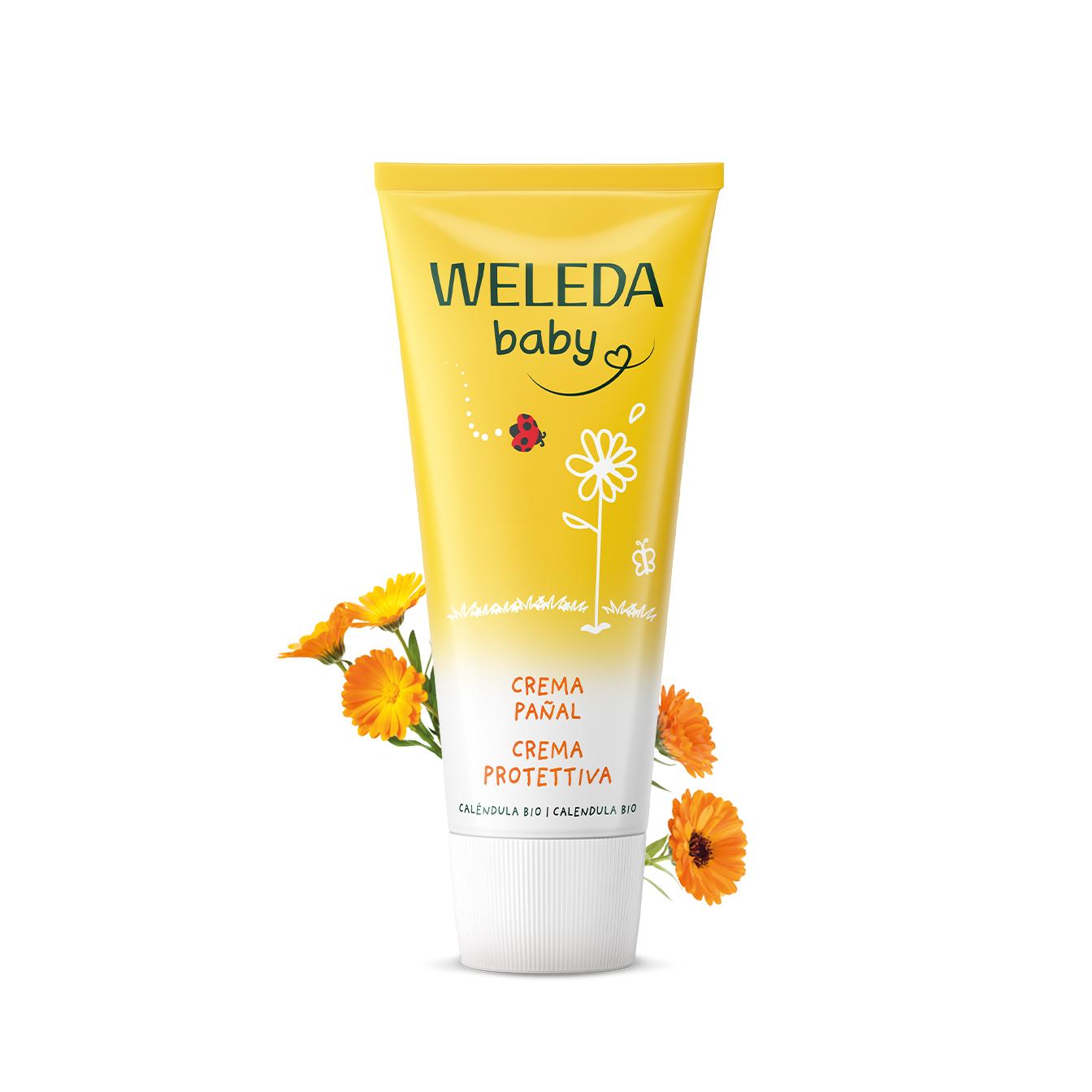 Weleda - Crema Pañal de Caléndula, Calma y Protege el Culito del Bebé, Apto para Pieles Sensibles - 75 ml