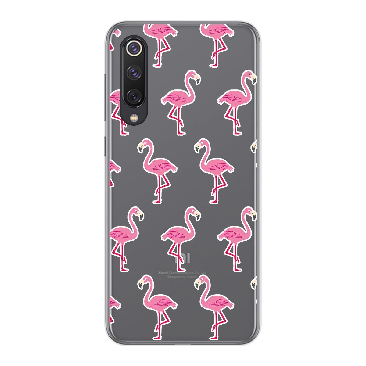 Tumundosmartphone Funda Gel Transparente para Xiaomi Mi 9 SE diseño Flamenco Dibujos