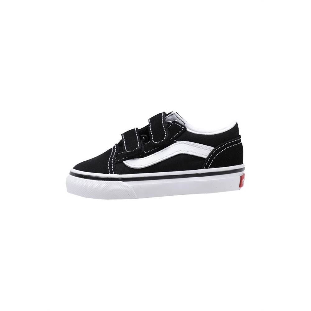 Vans TD OLD SKOOL V  Zapatilla Deportiva Velcro bebé niño (hasta talla 30) Negro