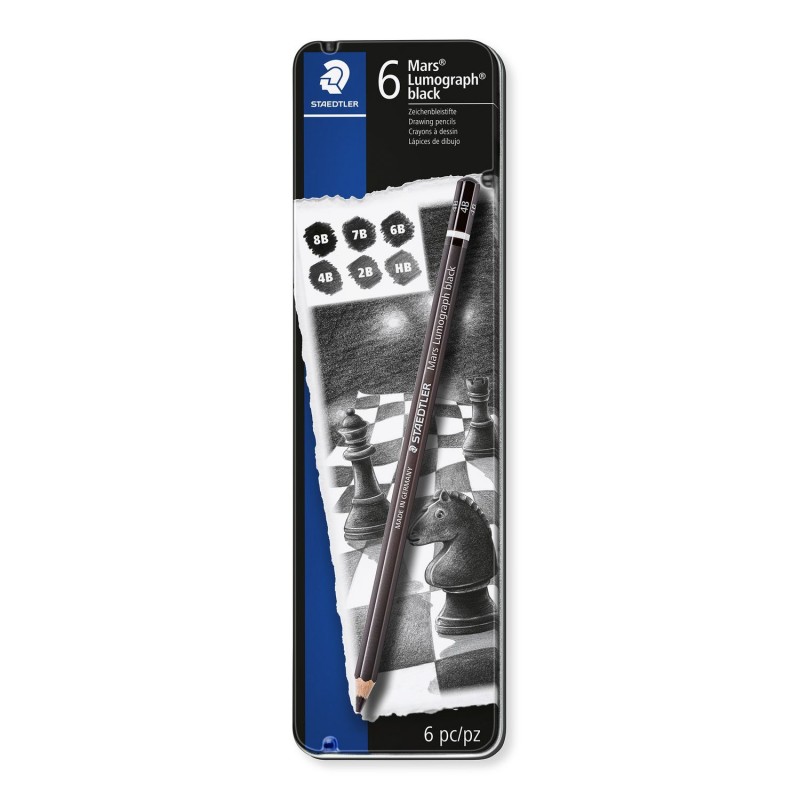 Staedtler - Mars Lumograph black Multi 6 pieza(s) 100B G6
