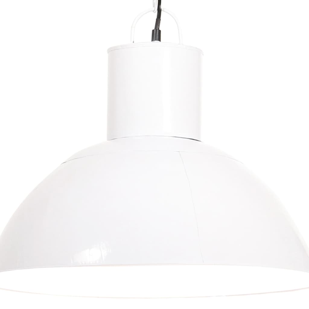 vidaXL Lámpara colgante redonda 25 W blanca 48 cm E27