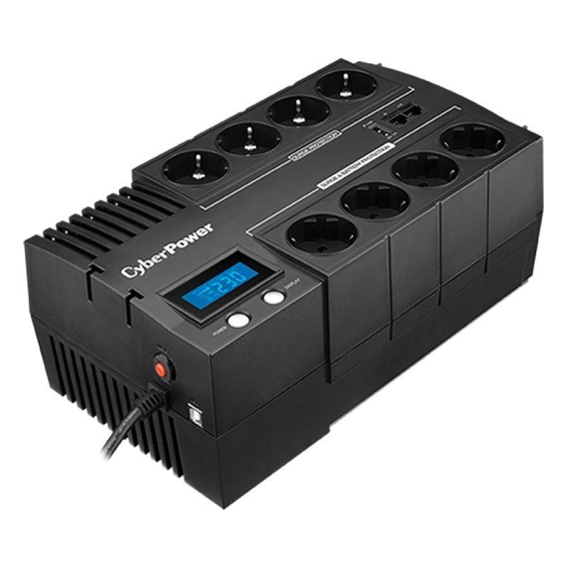 Cyberpower SAI Línea Interactiva BR1000ELCD/ 1000VA-600W/ 8 Salidas/ Formato Bloque
