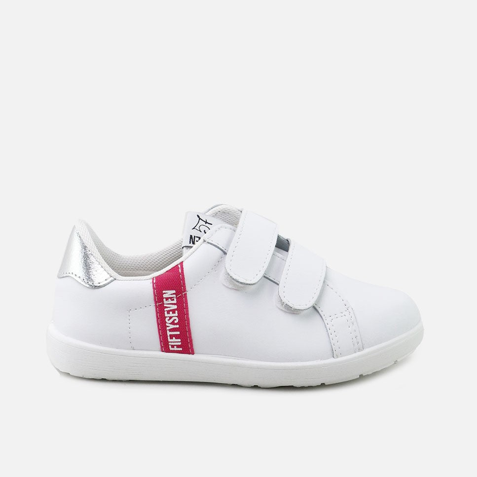 Deportivos Velcros Lavables Blanco/plata Fiftyseve  | Eli 1957