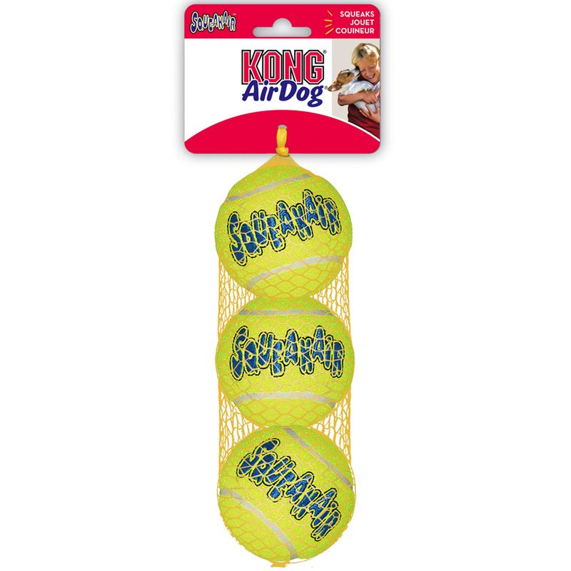 KONG AirDog Squeakair pelotas para perros M