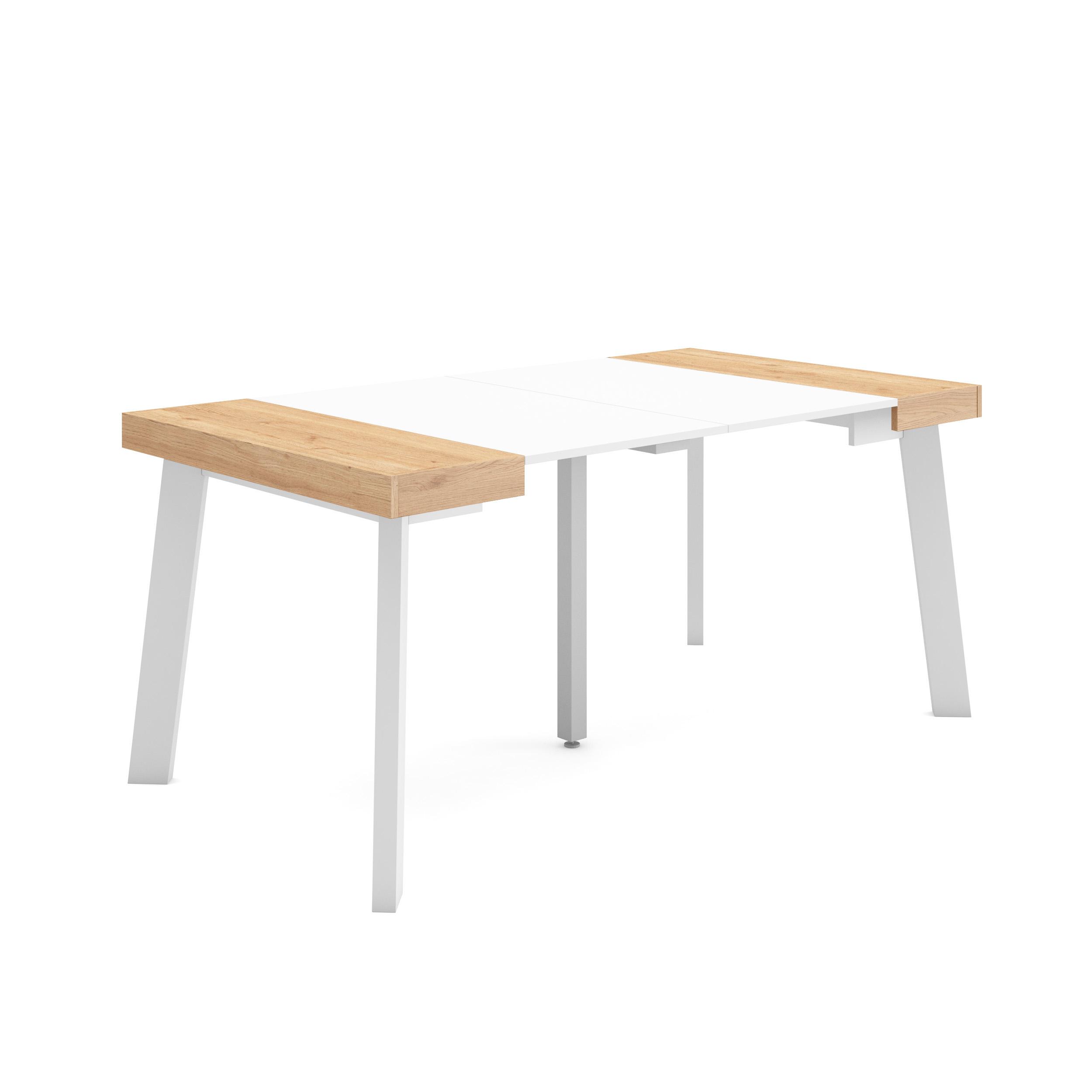 Skraut Home, Mesa Consola Extensible, Mesa Auxiliar, Tapa, 58/160x90x73cm, Práctica y Versátil, Varios colores disponibles