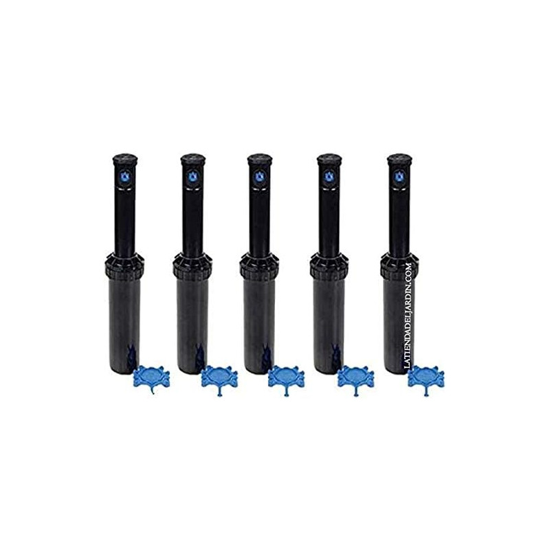 RAIN BIRD Pack 5 Aspersor de Riego Rain Bird 3504-PC 1/2'' | Alcance 4,60 a 10,70 m | Aspersor de Turbina ajustable 3500 3504 Rain Bird