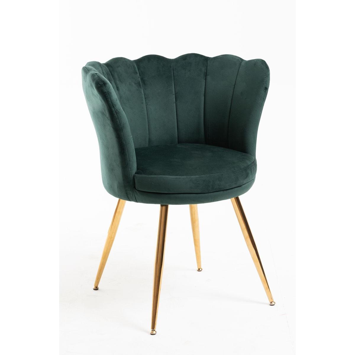 Regalos Miguel - Sillas Comedor - Silla Dunsa Golden Terciopelo - Verde