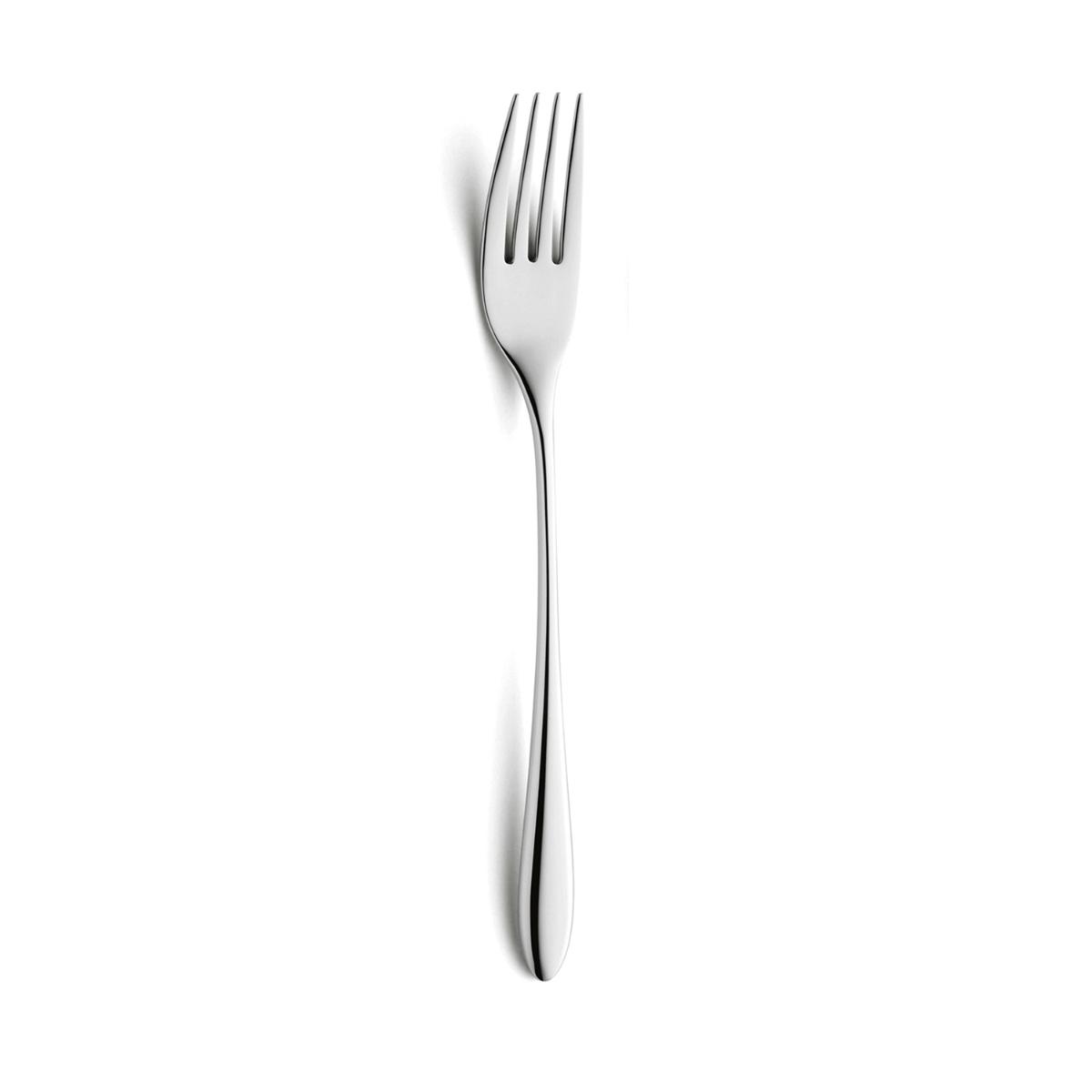 AMEFA CUBA Caja 12 Tenedores Mesa Acero Inox 21,6CM-2,5MM Acero Brillo Fácil de limpiar Ecológico