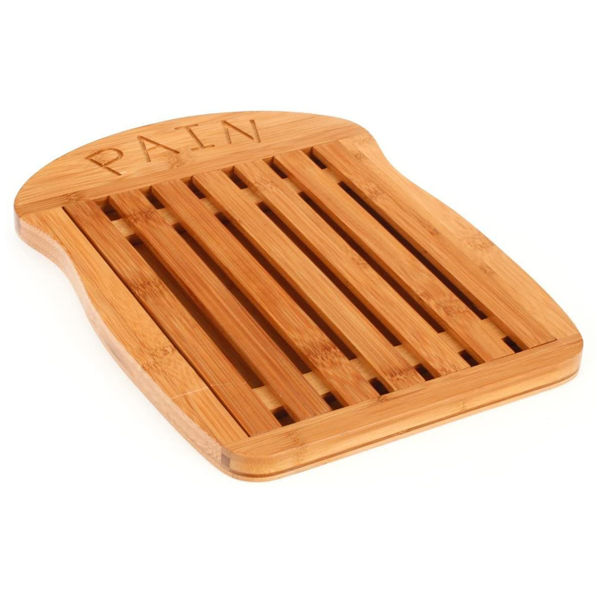 TABLERO PARA REBANADAS DE PAN EN BAMBÚ| L. 34 x D. 26 x H. 2 cm