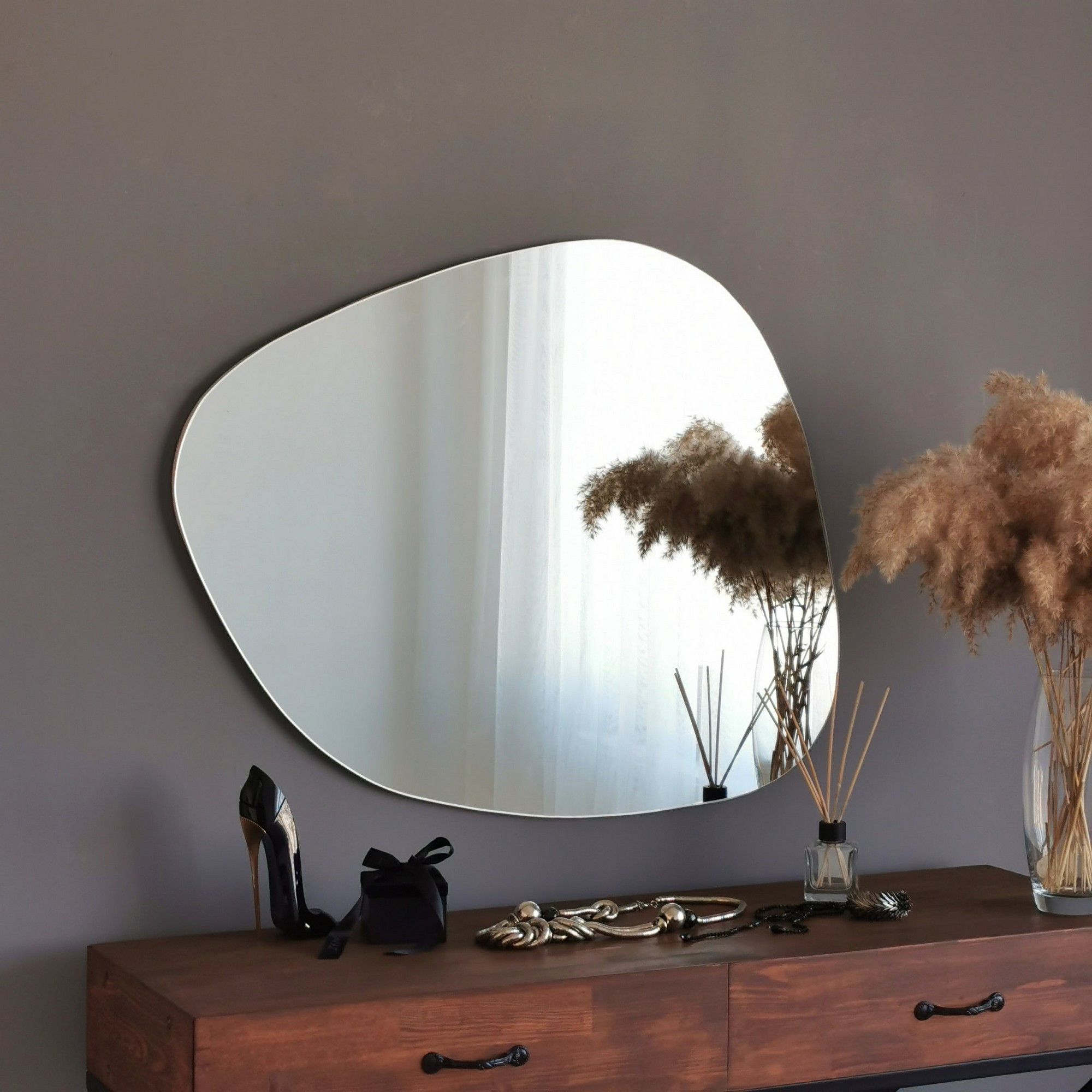 Espejo,100% MDF, Color Blanco