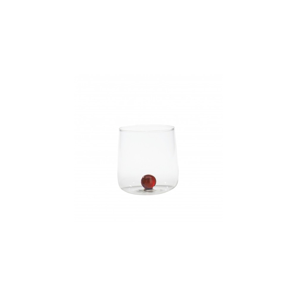 Vaso Bilia Zafferano de vidrio borosilicato juego de 6 piezas Color ámbar