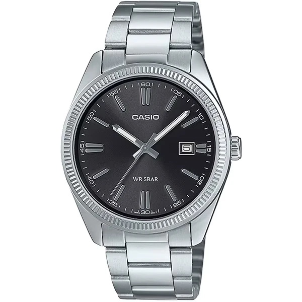 Casio Classic Men's Analog Watch MTP-1302D-1A1JF JDM 38.5mm 50m WR Steel Strap Japanese Quartz Movement JDM (Japanese Domestic Market)