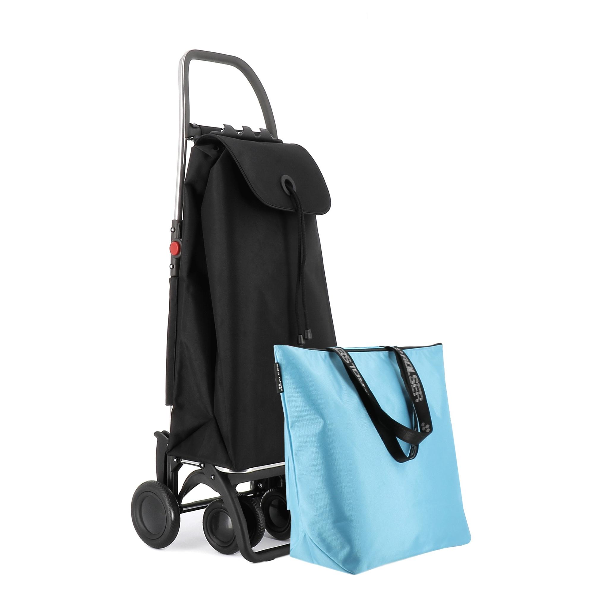 Combo Carro Rolser I Max Mf 4 Ruedas 2 Giratorias Plegable Bolsa Extra