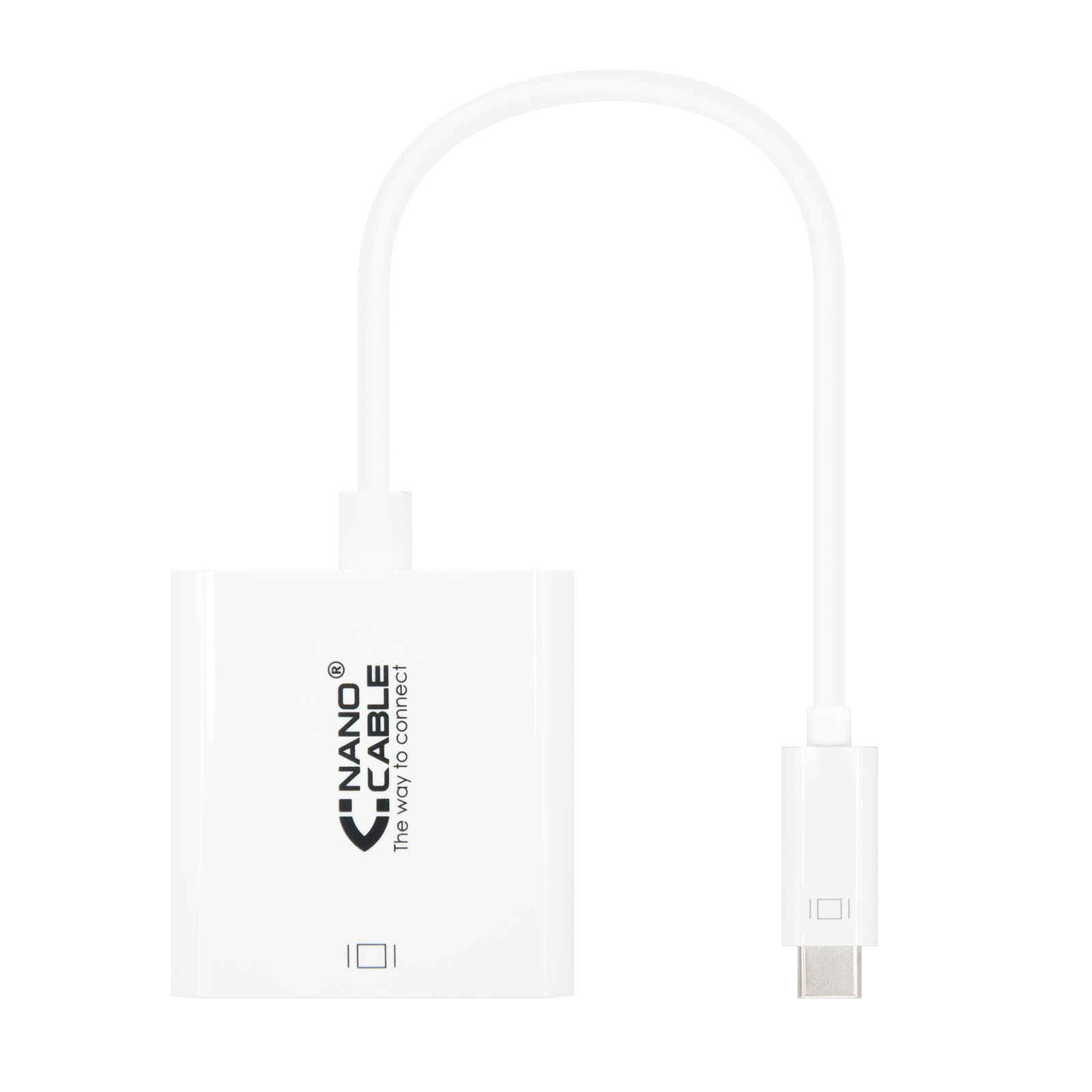Nanocable - Adaptador USB-C a DVI-D de Alta Calidad